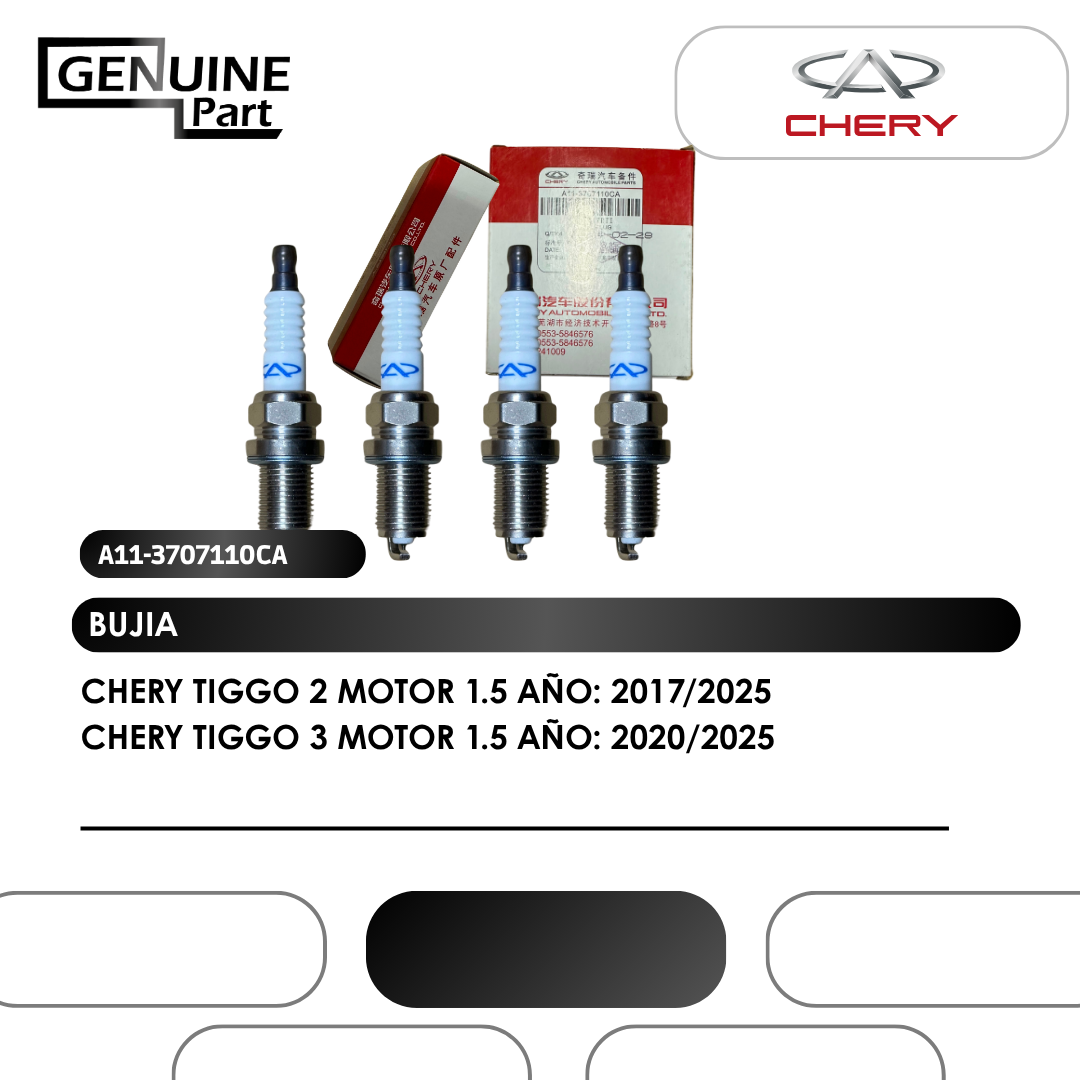 BUJIA ORIGINAL CHERY TIGGO 2 MOTOR 1.5 (2017/2025)