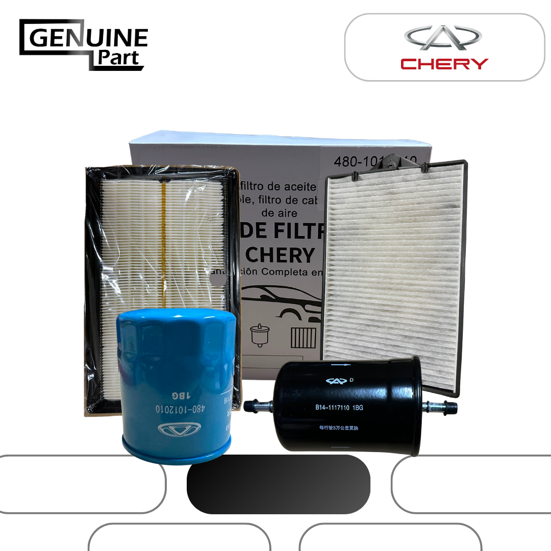 KIT DE MANTENCION (FILTROS) CHERY TIGGO 2 MOTOR 1.5 (2019/2025)