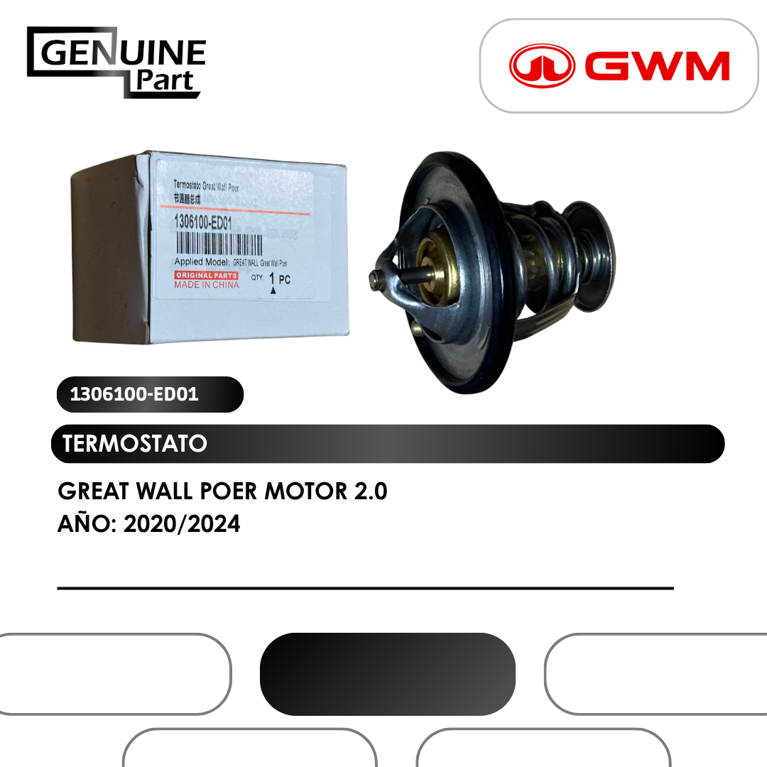 TERMOSTATO GREAT WALL POER MOTOR 2.0 (2020/2024) (1306100-ED01)