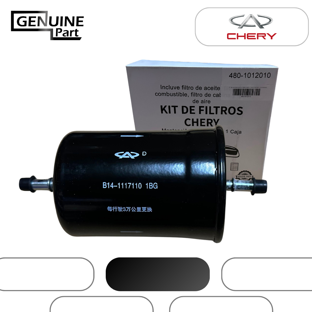 KIT DE MANTENCION (FILTROS) CHERY TIGGO 2 MOTOR 1.5 (2019/2025)