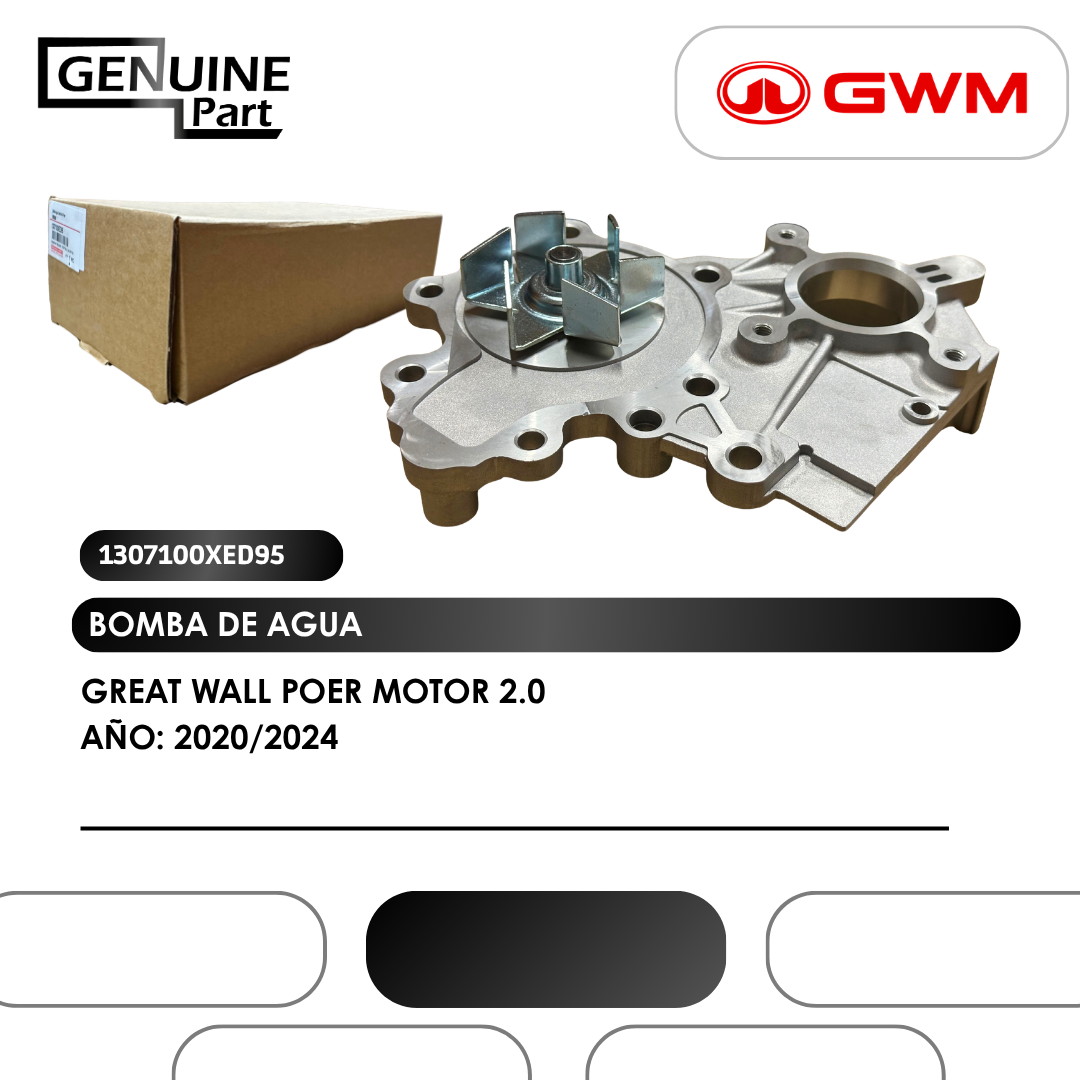 BOMBA DE AGUA GREAT WALL POER MOTOR 2.0 (2020/2024)