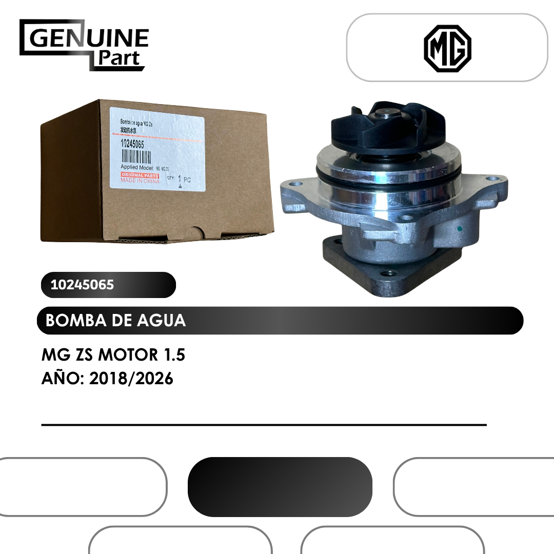 BOMBA DE AGUA MG ZS MOTOR 1.5 (2018/2026)