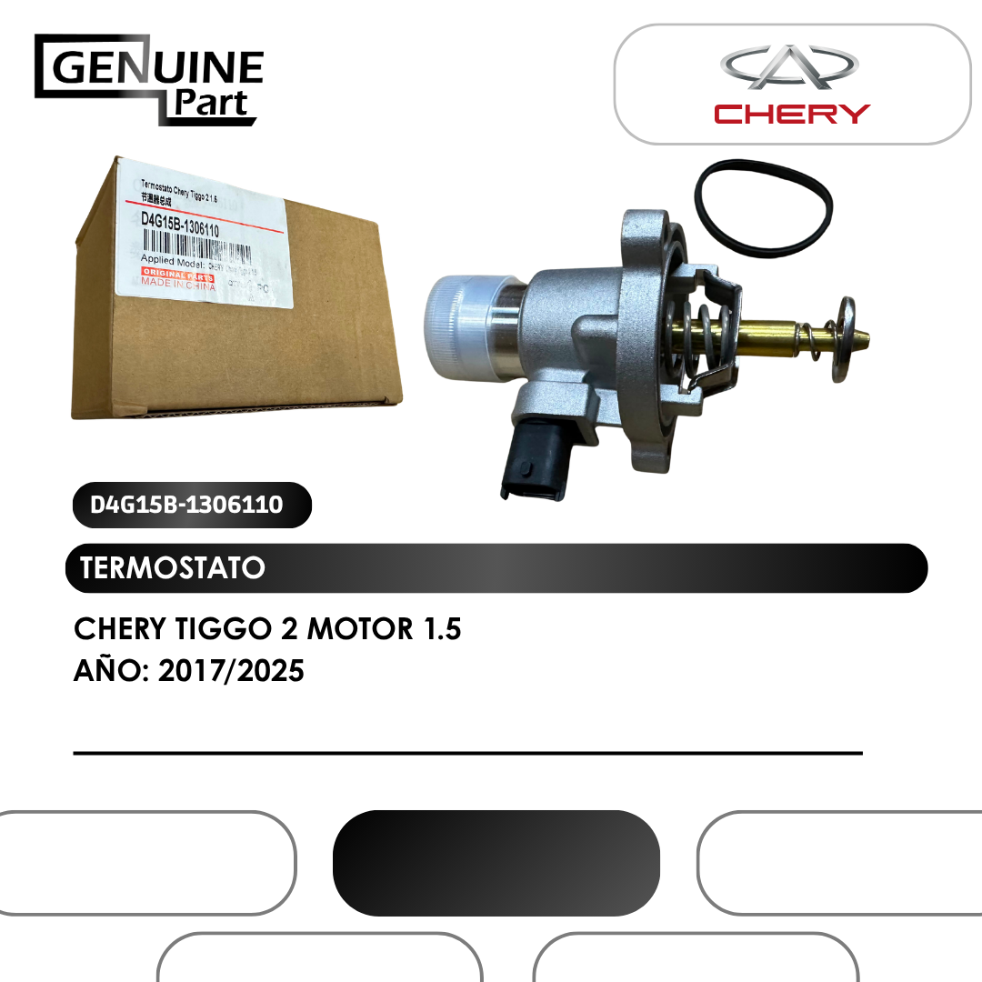 TERMOSTATO CHERY TIGGO 2 MOTOR 1.5 (2017/2025)