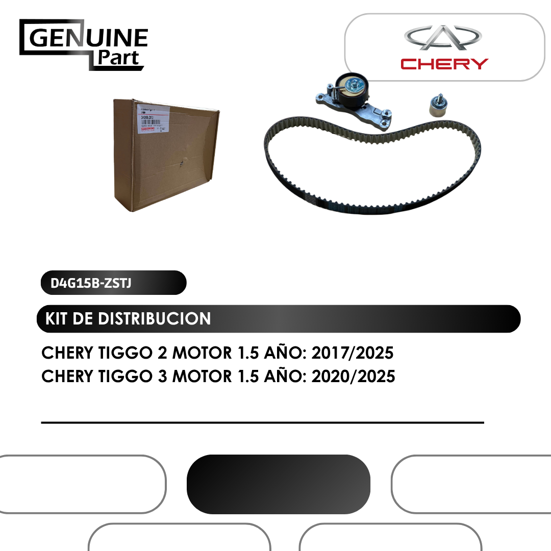 KIT DE DISTRIBUCION CHERY TIGGO 2 MOTOR 1.5 (2017/2025)